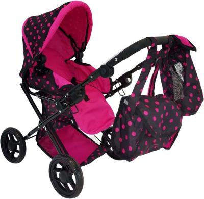 Wózek dla lalek głęboki z torbą. Wydawca: MarioToys. SmakLiter.pl Opakowanie Wózek dla lalek głęboki z torbą