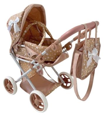 Wózek dla lalek głęboki z torbą. Wydawca: MarioToys. SmakLiter.pl Opakowanie Wózek dla lalek głęboki z torbą