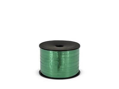 Opakowanie Wstążka plastikowa metalizowana zielony 5mm/90m