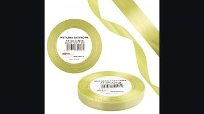Opakowanie Wstążka satynowa 12mm/32m 100 gruszkowy