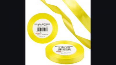 Opakowanie Wstążka satynowa 12mm/32m zielony limonkowy