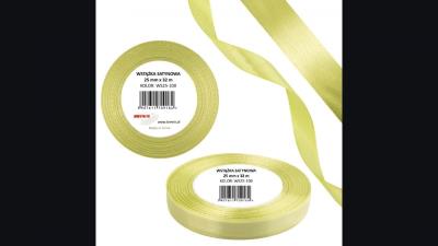 Opakowanie Wstążka satynowa 25mm/32m gruszkowy