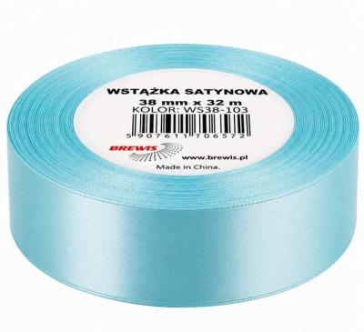 Opakowanie Wstążka satynowa 38mm/32m baby blue
