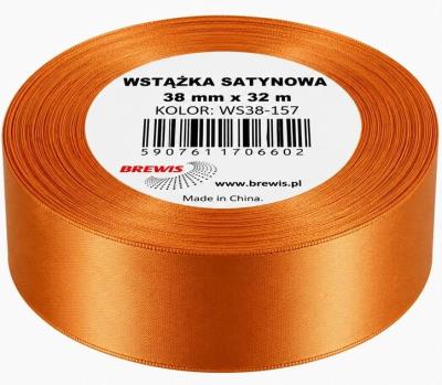 Opakowanie Wstążka satynowa 38mm/32m nagietkowy