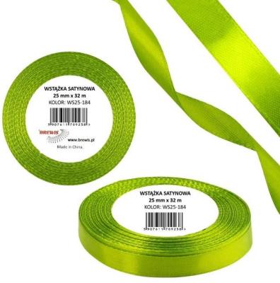 Opakowanie Wstążka satynowa 38mm/32m zieleń wiosenna