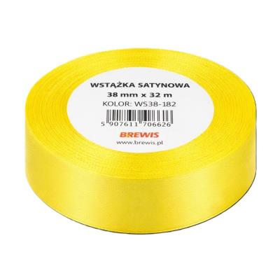 Opakowanie Wstążka satynowa 38mm/32m zielony limonkowy