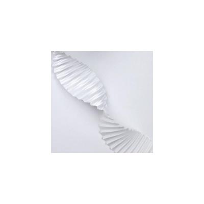 Opakowanie Wstążka satynowa karbowana 40mm/3m biała
