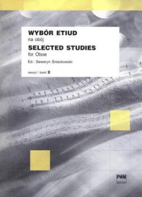 Wybór etiud na obój z.2 PWM. Autor: Seweryn Śnieckowski. SmakLiter.pl Okładka książki Wybór etiud na obój z.2 PWM