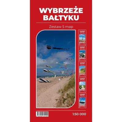 Okładka książki Wybrzeże Bałtyku 1:50 000 cz.1-5