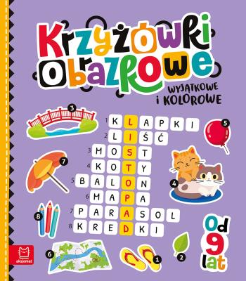 Okładka książki Wyjątkowe i kolorowe. Od 9 lat. Krzyżówki obrazkowe