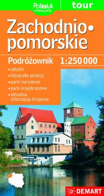 Okładka książki Zachodniopomorskie-mapa turystyczna plastik