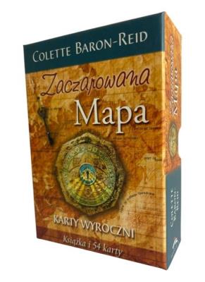 Zaczarowana Mapa. Karty Wyroczni. Autor: Colette Baron-Reid. SmakLiter.pl Okładka książki Zaczarowana Mapa. Karty Wyroczni