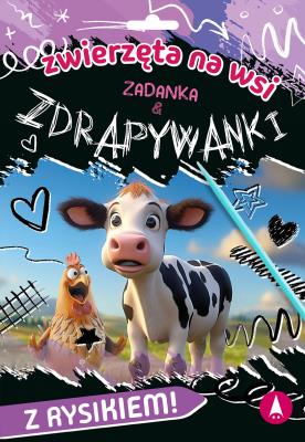 Okładka książki Zadanka & zdrapywanki. Zwierzęta na wsi