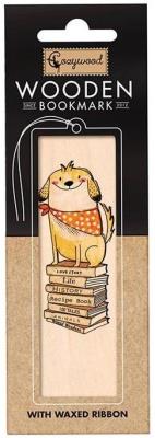 Opakowanie Zakładka drewniana Pies na książkach