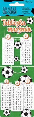Opakowanie Zakładka edu-ściąga. Tabliczka mnożenia - piłka