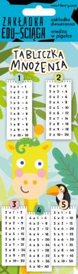Zakładka edu-ściąga. Tabliczka mnożenia - żyrafa. Wydawca: Henry. SmakLiter.pl Opakowanie Zakładka edu-ściąga. Tabliczka mnożenia - żyrafa