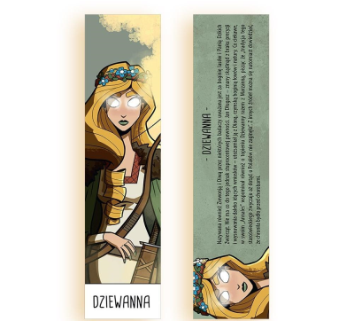 Zakładka kartonowa - Dziewanna. Wydawca: Molom. SmakLiter.pl Opakowanie Zakładka kartonowa - Dziewanna