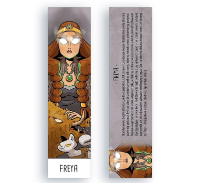 Zakładka kartonowa - Freya. Wydawca: Molom. SmakLiter.pl Opakowanie Zakładka kartonowa - Freya