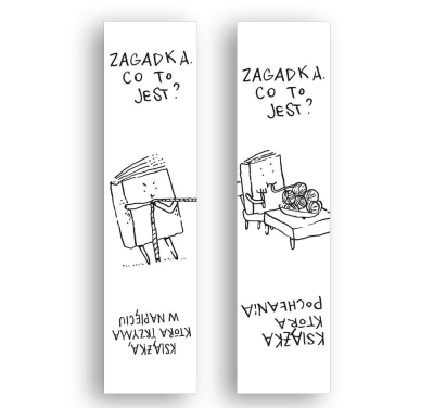 Zakładka kartonowa - Książka trzyma w napięciu. Wydawca: Molom. SmakLiter.pl Opakowanie Zakładka kartonowa - Książka trzyma w napięciu