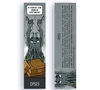 Zakładka kartonowa - Opse. Wydawca: Molom. SmakLiter.pl Opakowanie Zakładka kartonowa - Opse
