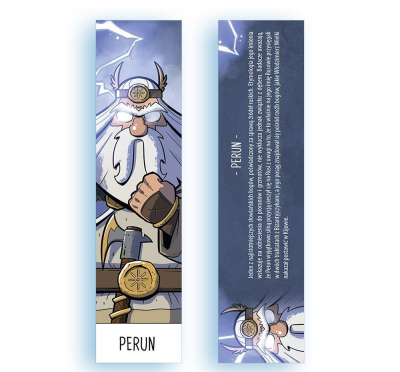 Zakładka kartonowa - Perun. Wydawca: Molom. SmakLiter.pl Opakowanie Zakładka kartonowa - Perun