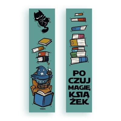 Opakowanie Zakładka kartonowa - Poczuj magię książek