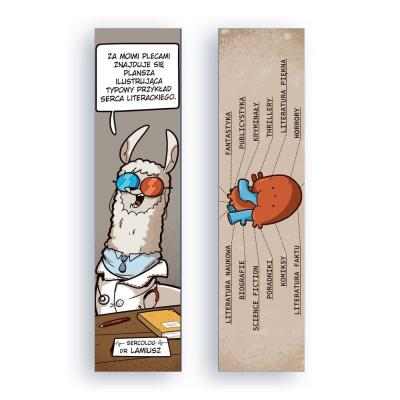 Zakładka kartonowa - Serce literackie. Wydawca: Molom. SmakLiter.pl Opakowanie Zakładka kartonowa - Serce literackie