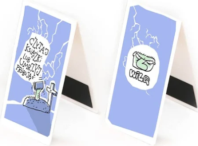 Zakładka magnetyczna WILQ - Czytaj książki lub umrzyj próbując. Wydawca: Molom. SmakLiter.pl Opakowanie Zakładka magnetyczna WILQ - Czytaj książki lub umrzyj próbując