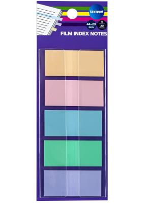 Opakowanie Zakładki indeksujące foliowe 5 pastelowych kolorów