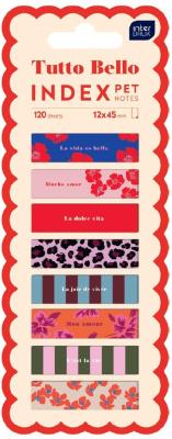 Zakładki indeksujące Pet Tutto Bello 12x45 120szt. Wydawca: INTERDRUK. SmakLiter.pl Opakowanie Zakładki indeksujące Pet Tutto Bello 12x45 120szt