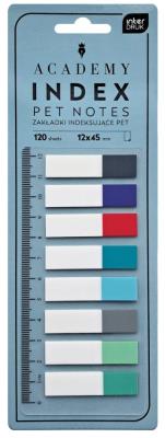 Zakładki indeksujące Pet z linijką Academy 120szt. Wydawca: INTERDRUK. SmakLiter.pl Opakowanie Zakładki indeksujące Pet z linijką Academy 120szt