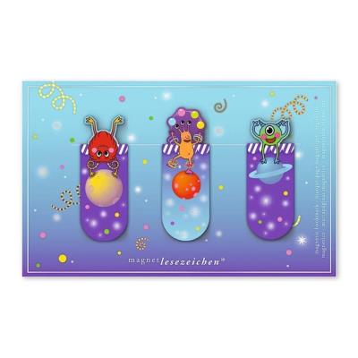 Zakładki magnetyczne Stworki 3szt. Wydawca: Moses. SmakLiter.pl Opakowanie Zakładki magnetyczne Stworki 3szt