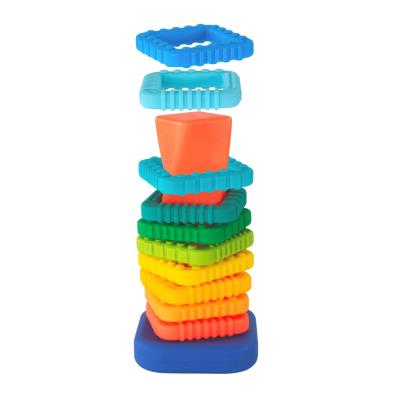 Opakowanie Zakręcona wieża z klocków zabawka sensoryczna dla niemowląt i dzieci Sassy