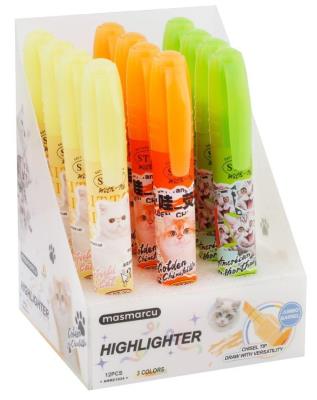 Opakowanie Zakreślacz Cats 3 kolory (12szt) M&G