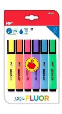 Opakowanie Zakreślacz fluorescencyjny 6szt