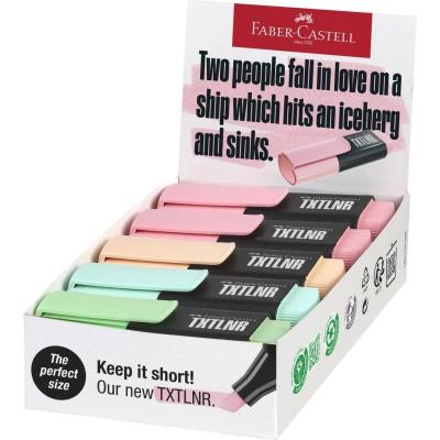 Zakreślacz mini TXTLNR pastel (10szt). Wydawca: Faber Castell. SmakLiter.pl Opakowanie Zakreślacz mini TXTLNR pastel (10szt)