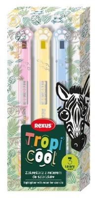 Opakowanie Zakreślacz z rollerem do szlaczków 3 kolorów