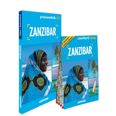 Zanzibar light: przewodnik + mapa. Autor: Beata Lewandowska-Kaftan. SmakLiter.pl Okładka książki Zanzibar light: przewodnik + mapa
