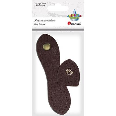 Opakowanie Zapięcie zatrzaskowe 2-elementowe kawowe