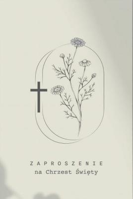 Opakowanie Zaproszenie Chrzciny (5szt)