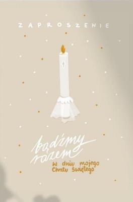 Opakowanie Zaproszenie Chrzciny (5szt)