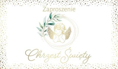 Opakowanie Zaproszenie Chrzest (10szt)