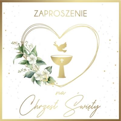 Opakowanie Zaproszenie Chrzest (5szt)