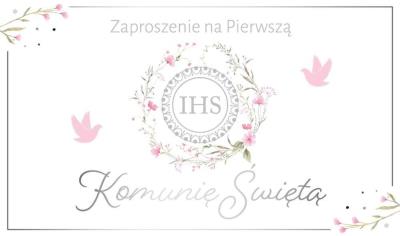 Opakowanie Zaproszenie Komunia (10szt)