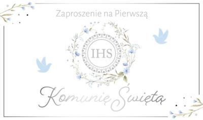 Opakowanie Zaproszenie Komunia (10szt)