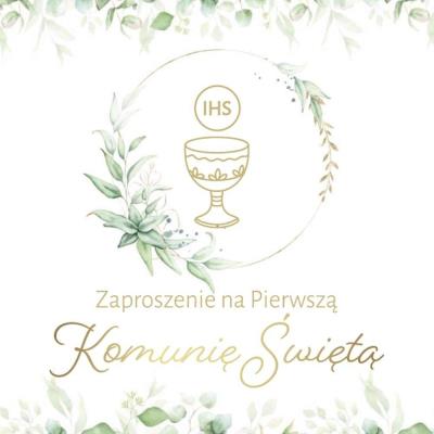 Opakowanie Zaproszenie Komunia (10szt)