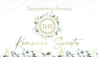 Opakowanie Zaproszenie Komunia (10szt)