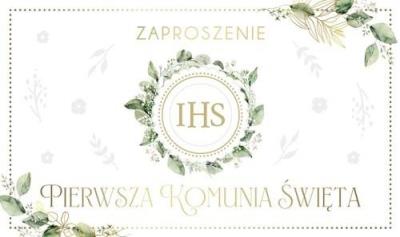 Opakowanie Zaproszenie Komunia (10szt)