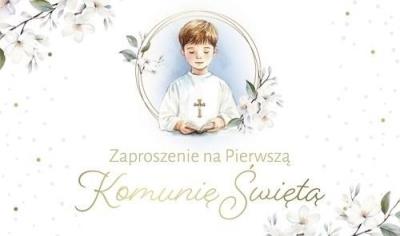 Opakowanie Zaproszenie Komunia (10szt)