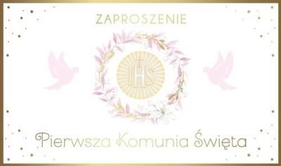 Opakowanie Zaproszenie Komunia (10szt)